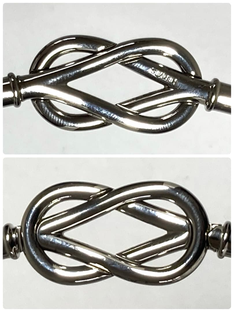 良品　エルメス　アタメ　チョーカー　2連ブレスレット　シルバー金具 箱付き