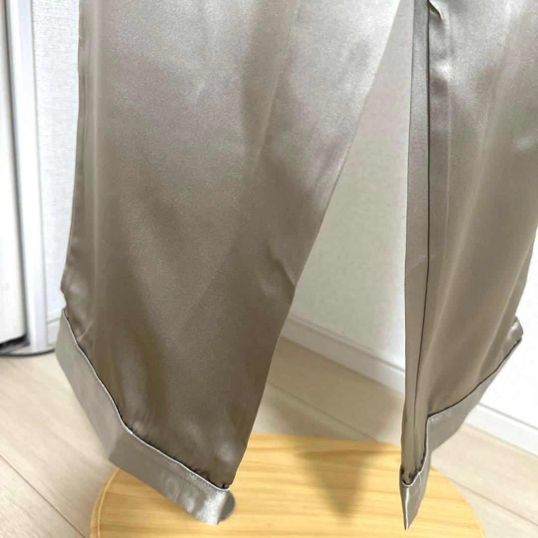 新品未使用タグ付　ナイガイ最高級『極眠」シルク100%パジャマゴールドベージュL