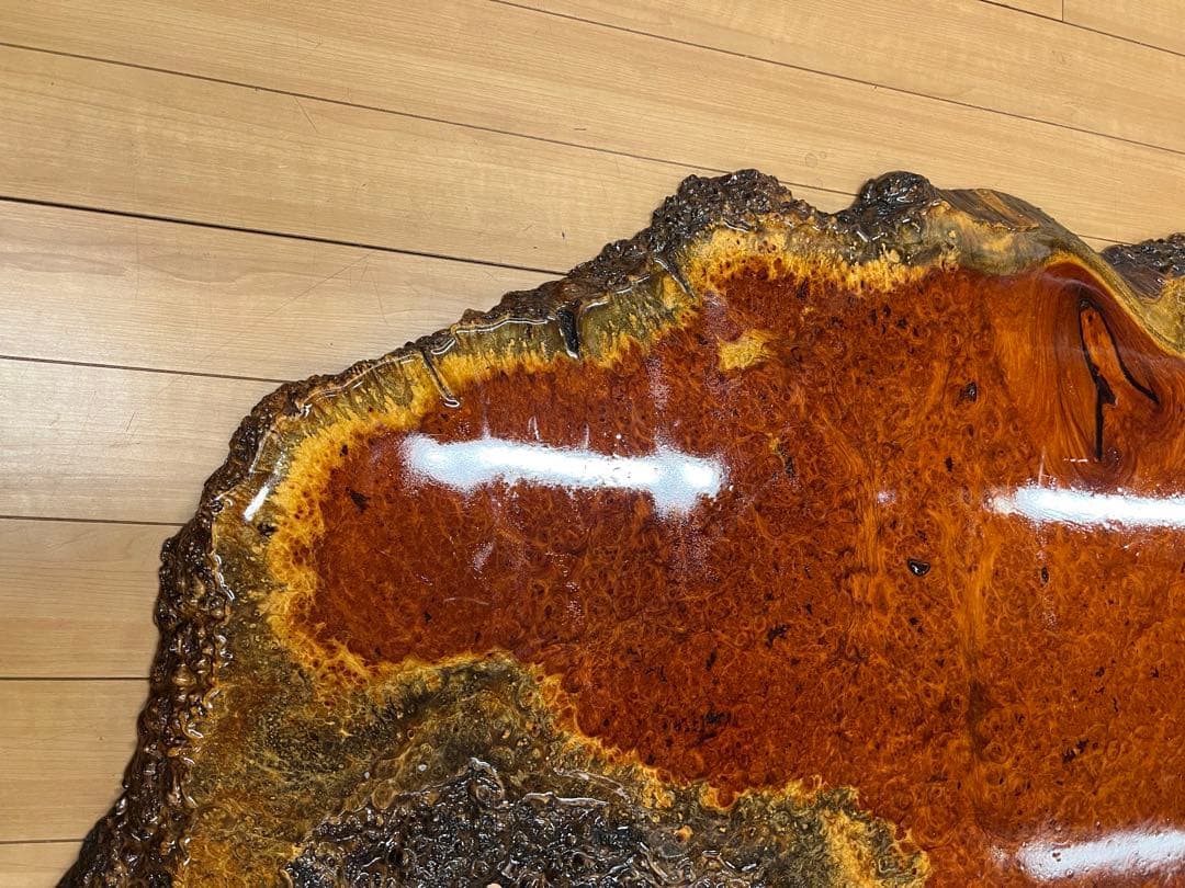 花梨 天然木 一枚板 瘤 瘤杢 花台 座卓 テーブル　￼ kumacraft専用