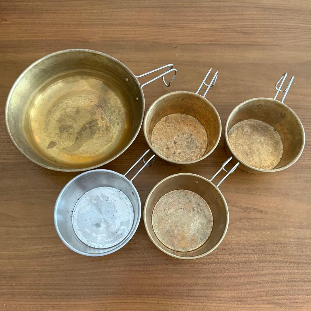 INOUT シェラカップ ステンレス 真鍮 ディッシュ シェラカップ セット