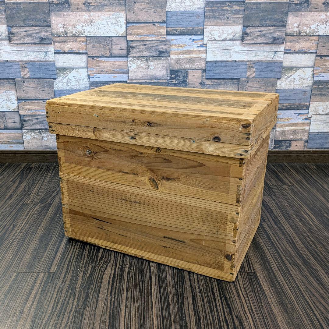 【ヴィンテージ】お茶箱 衣装ケース 道具入れ 大小 2個セット