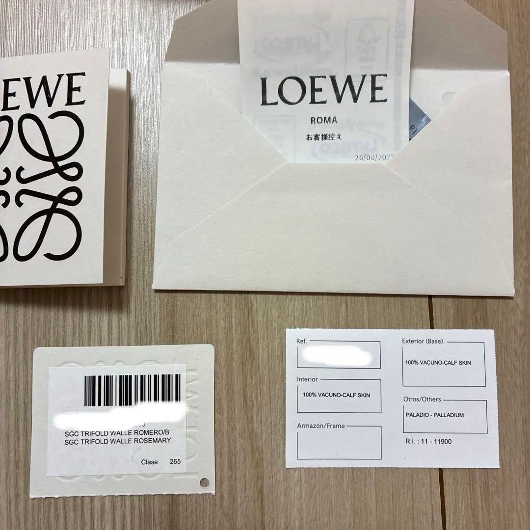 【新品】LOEWE 三折財布　トライフォード