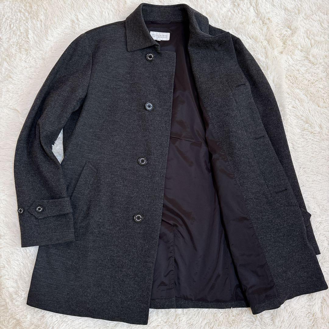 大きいサイズ マッキントッシュフィロソフィー ウール ステンカラーコート
