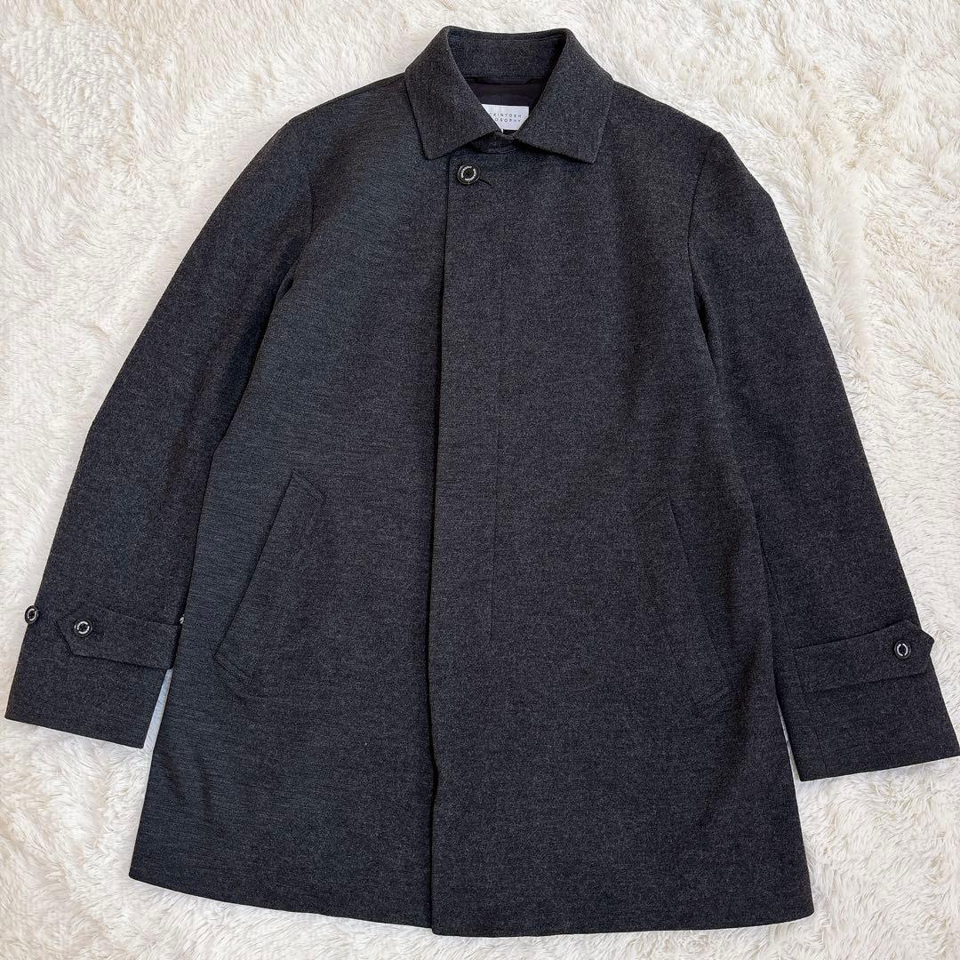 大きいサイズ マッキントッシュフィロソフィー ウール ステンカラーコート