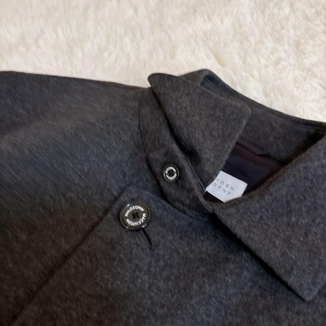 大きいサイズ マッキントッシュフィロソフィー ウール ステンカラーコート