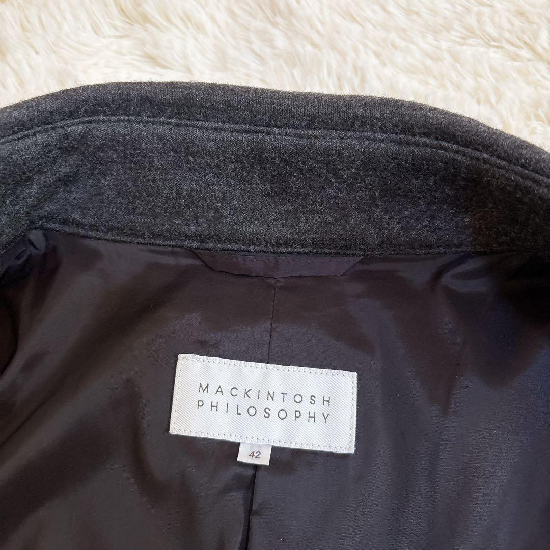 大きいサイズ マッキントッシュフィロソフィー ウール ステンカラーコート