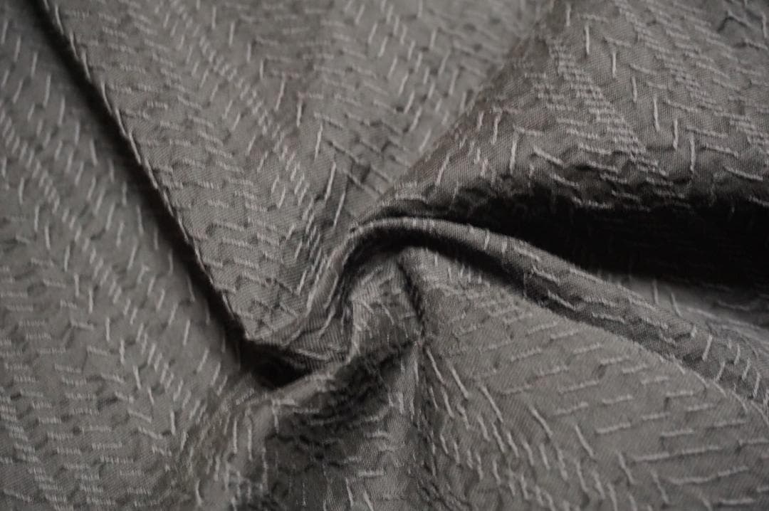 ジョルジオ アルマーニ シェブロン刺繍 シアサッカー トレンチ スプリングコート