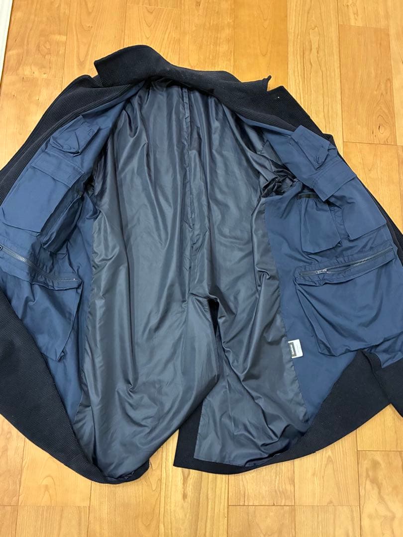 フレッシュサービス　コーデュロイユーティリティポケットオーバーコート