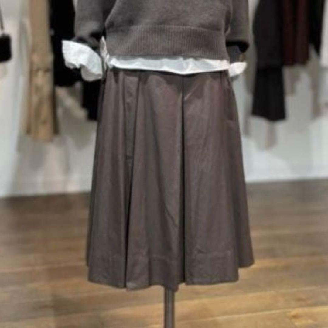 マーガレットハウエル⭐︎SILK COTTON POPLIN SKIRT III