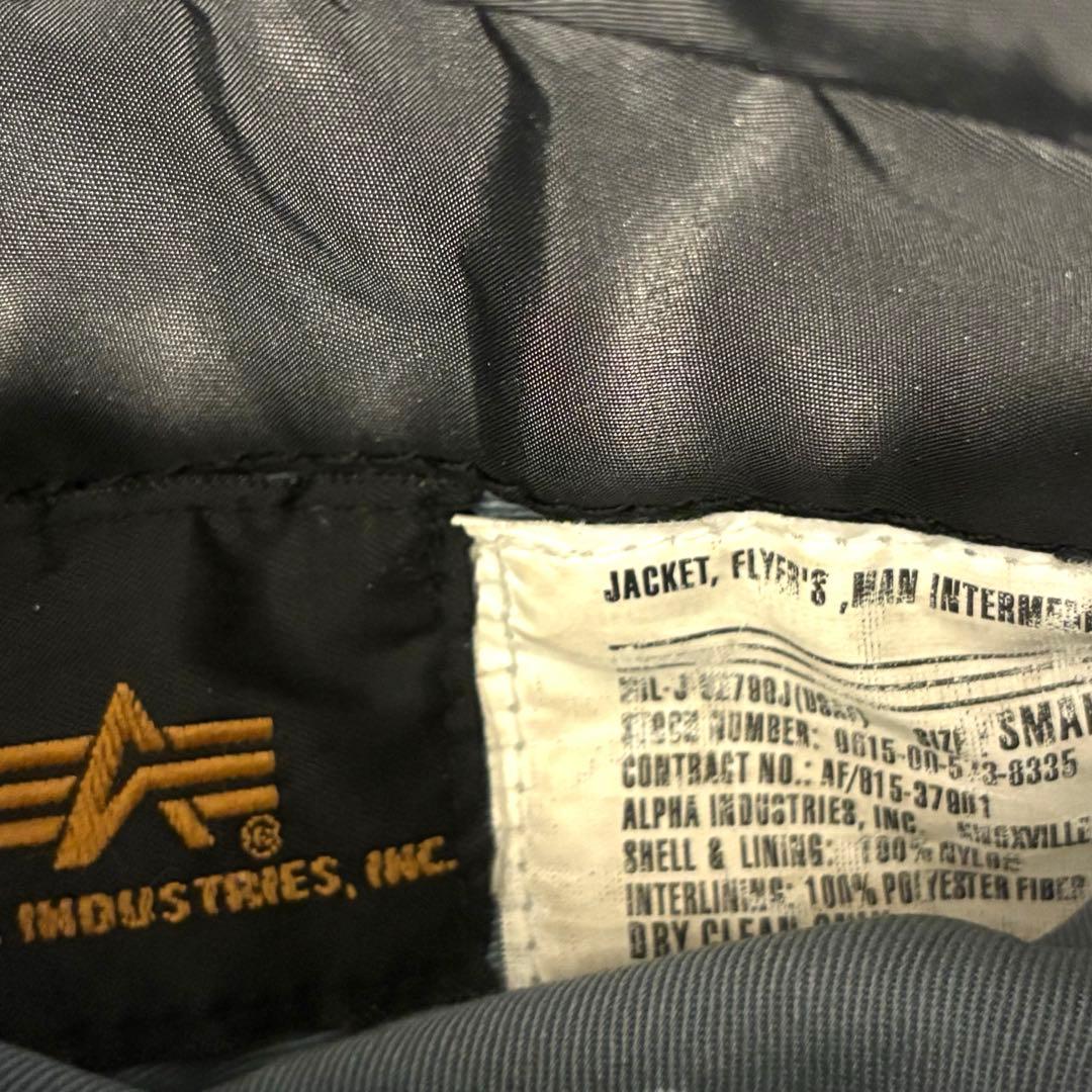 もか　極美品 アルファインダストリーズMA-1 フライト ジャケット 短丈
