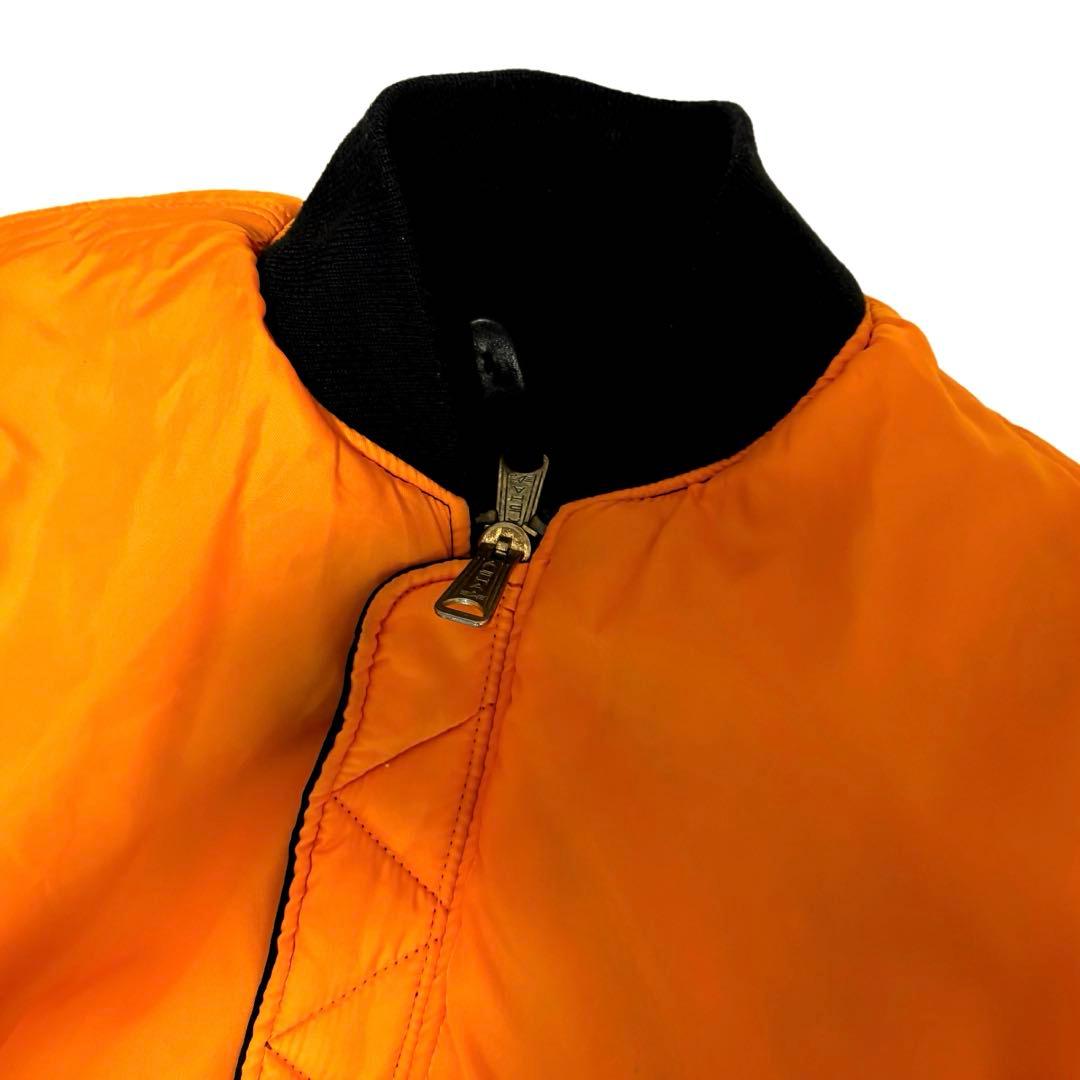 もか　極美品 アルファインダストリーズMA-1 フライト ジャケット 短丈