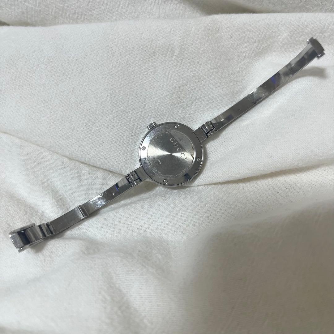 GUCCI グッチ　腕時計　レディース 105 1Pダイヤ フラワー バングル