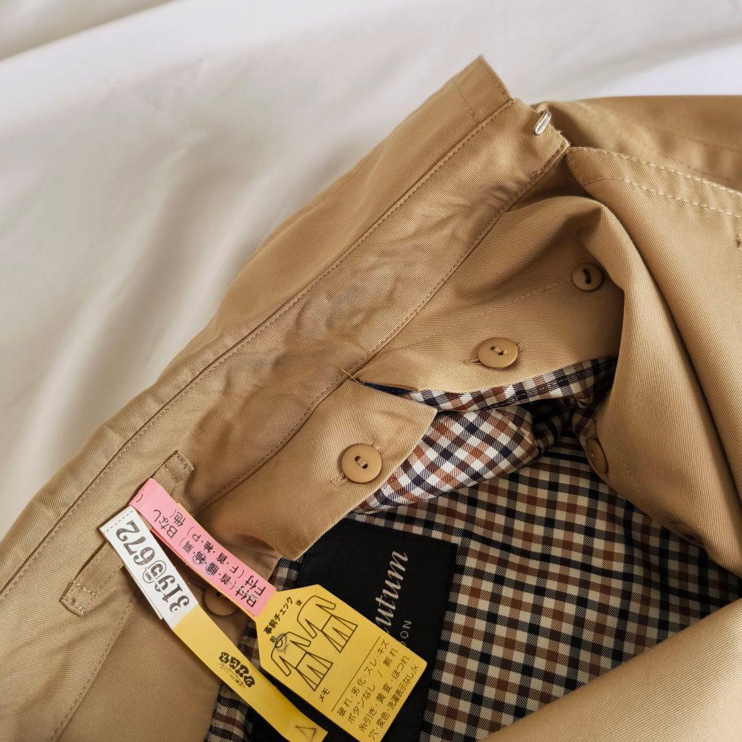 【美品】アクアスキュータム ブルーライナー付き トレンチコート サイズ6