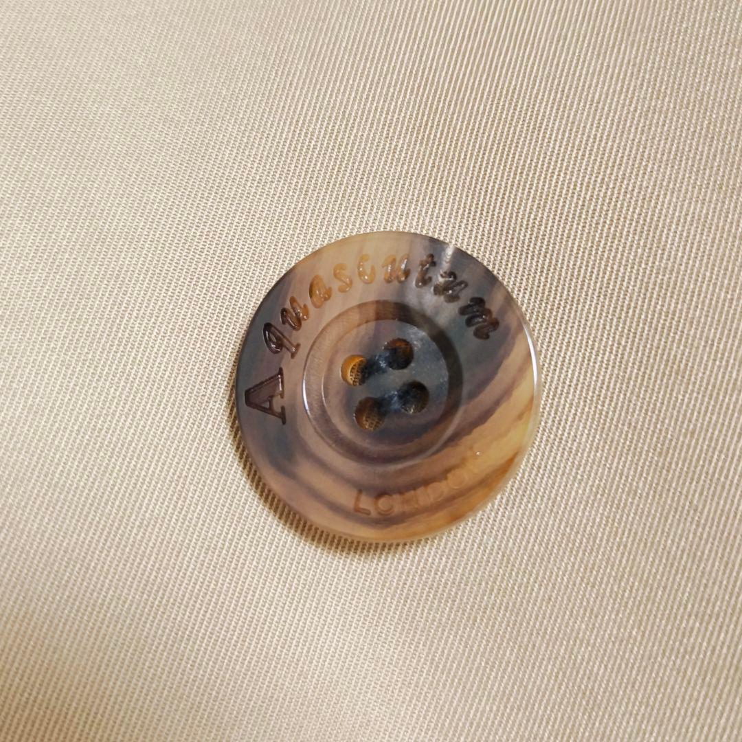 【美品】アクアスキュータム ブルーライナー付き トレンチコート サイズ6