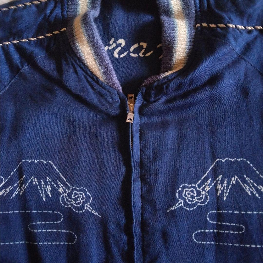 テーラー東洋　港商　スカジャン　インディゴブルー　両A面　M