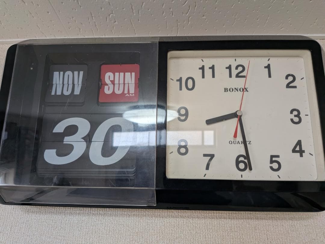 bonox dulton フルイヤー カレンダー 時計 パタパタ ボノックス