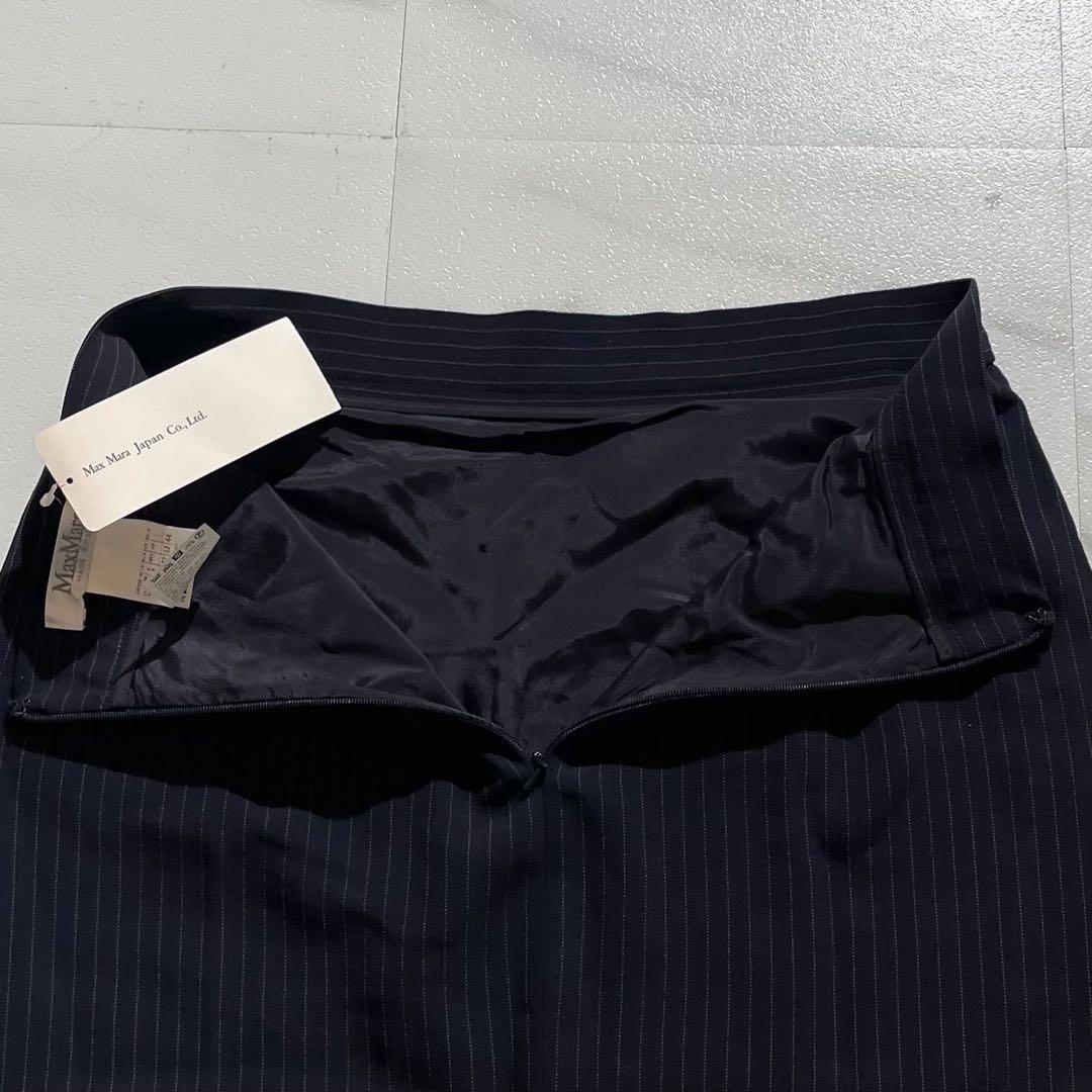 ✨タグ付き大きいサイズ✨マックスマーラ　セットアップスーツ　シルク　ストライプ