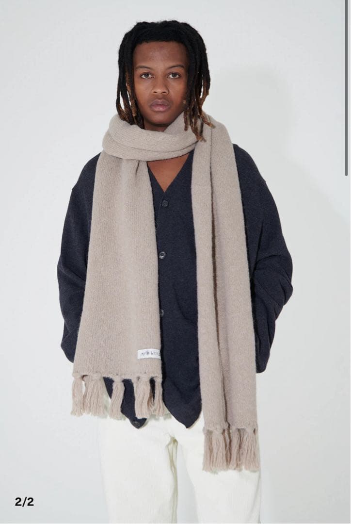 小物 Silk Wool Desert  scarf our legacy