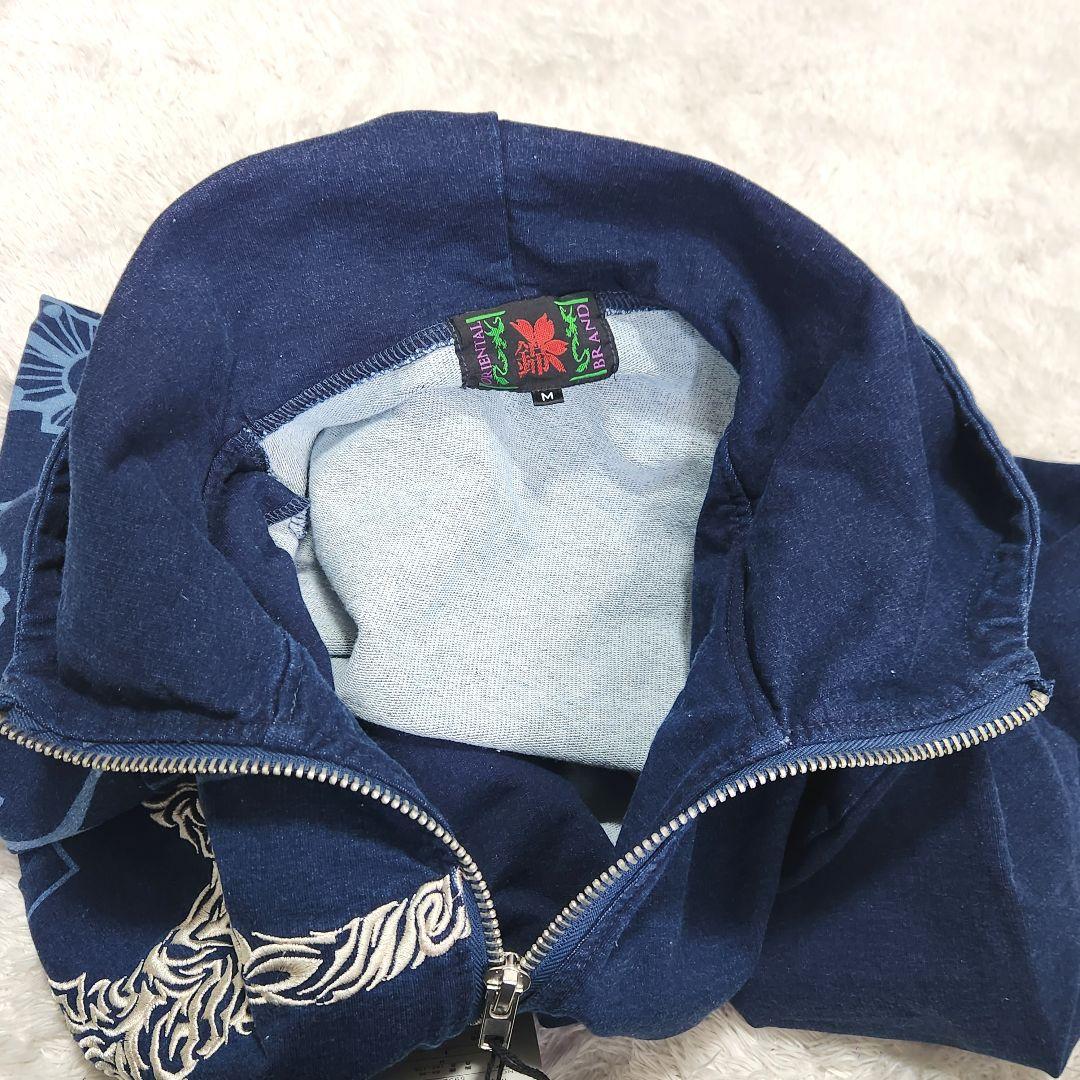 【タグ付】EVA×錦 トライバル初号機&リリス ジップアップ パーカー サイズM