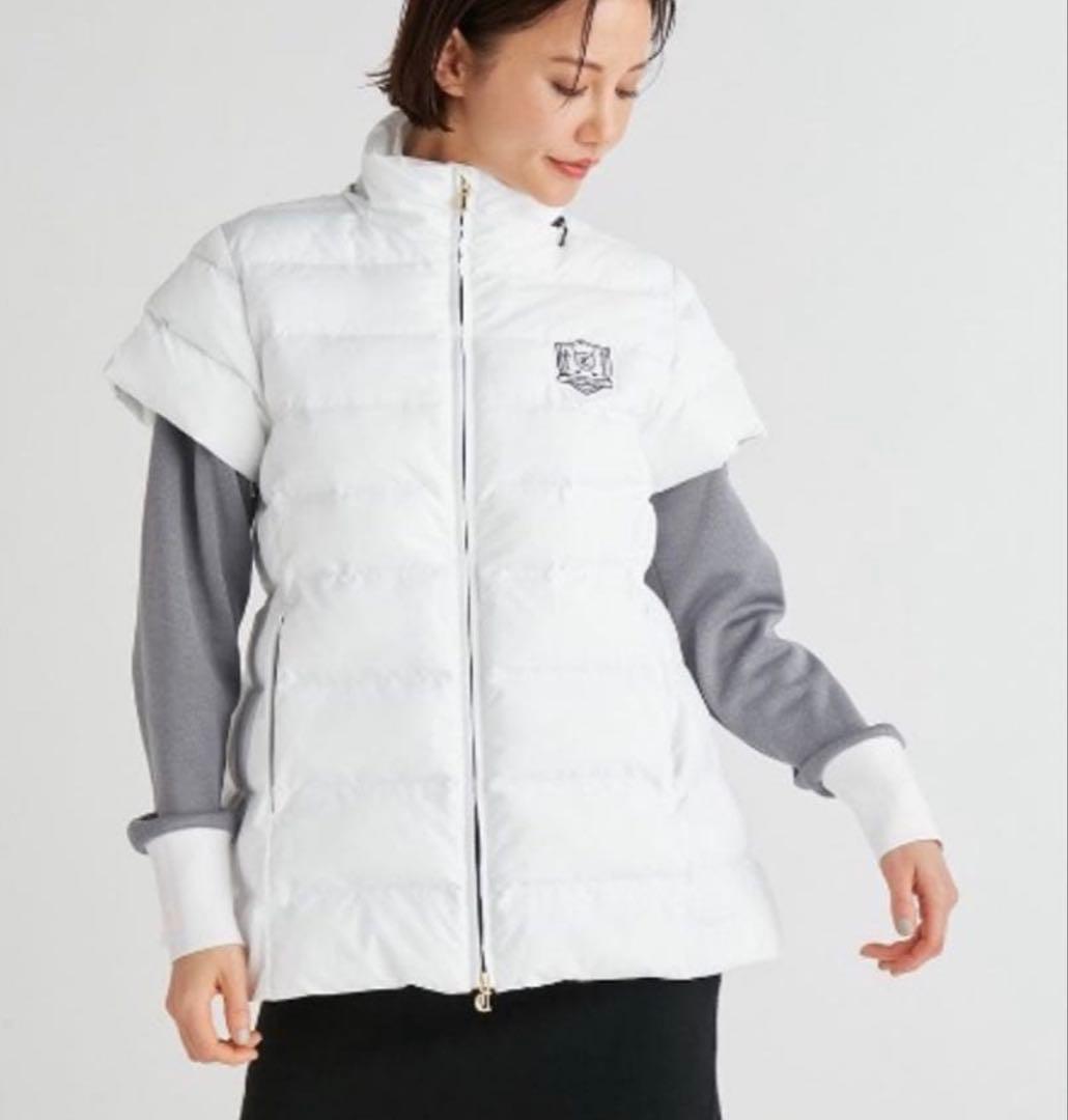 【CELFORD GOLF】中綿ブルゾン　ダウンホワイト