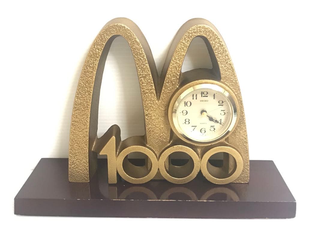 マクドナルド 売上　1000億円 達成 記念 時計 置物 コレクション 昭和