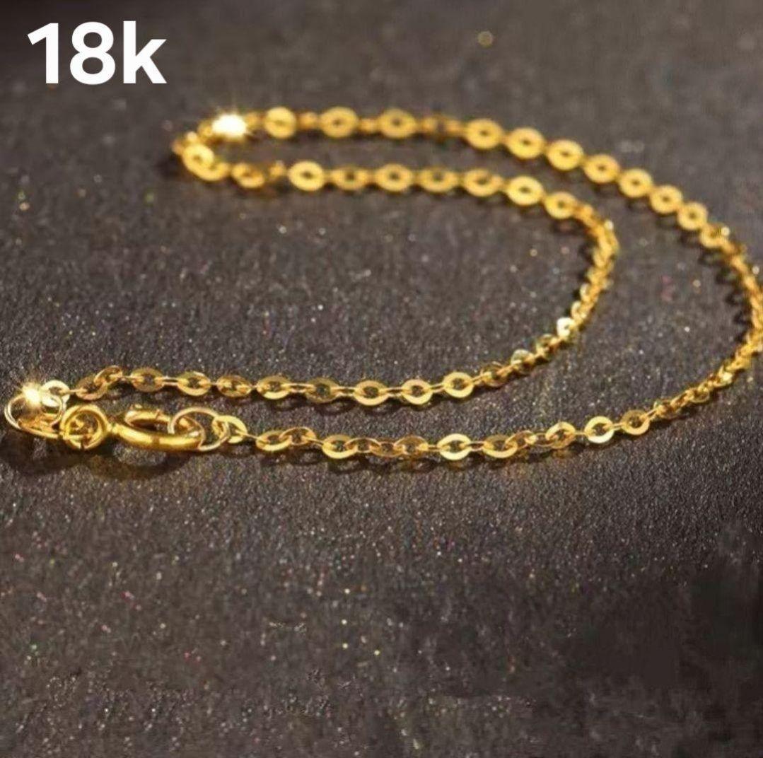 18k　アズキチェーンブレスレット au750
