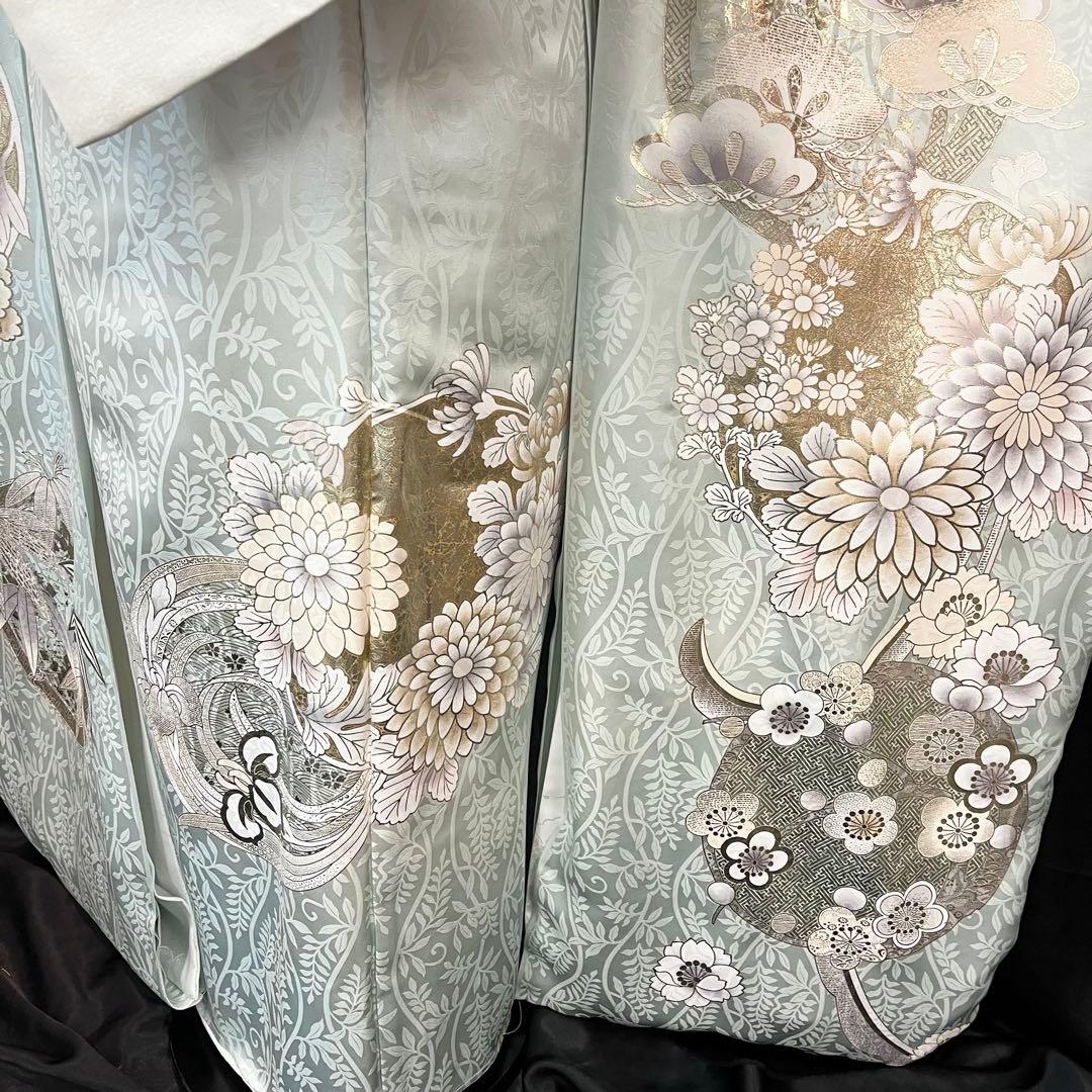 ■オーダー仕立て付き■新作■水色正絹振袖フルセット■振袖一式■成人式