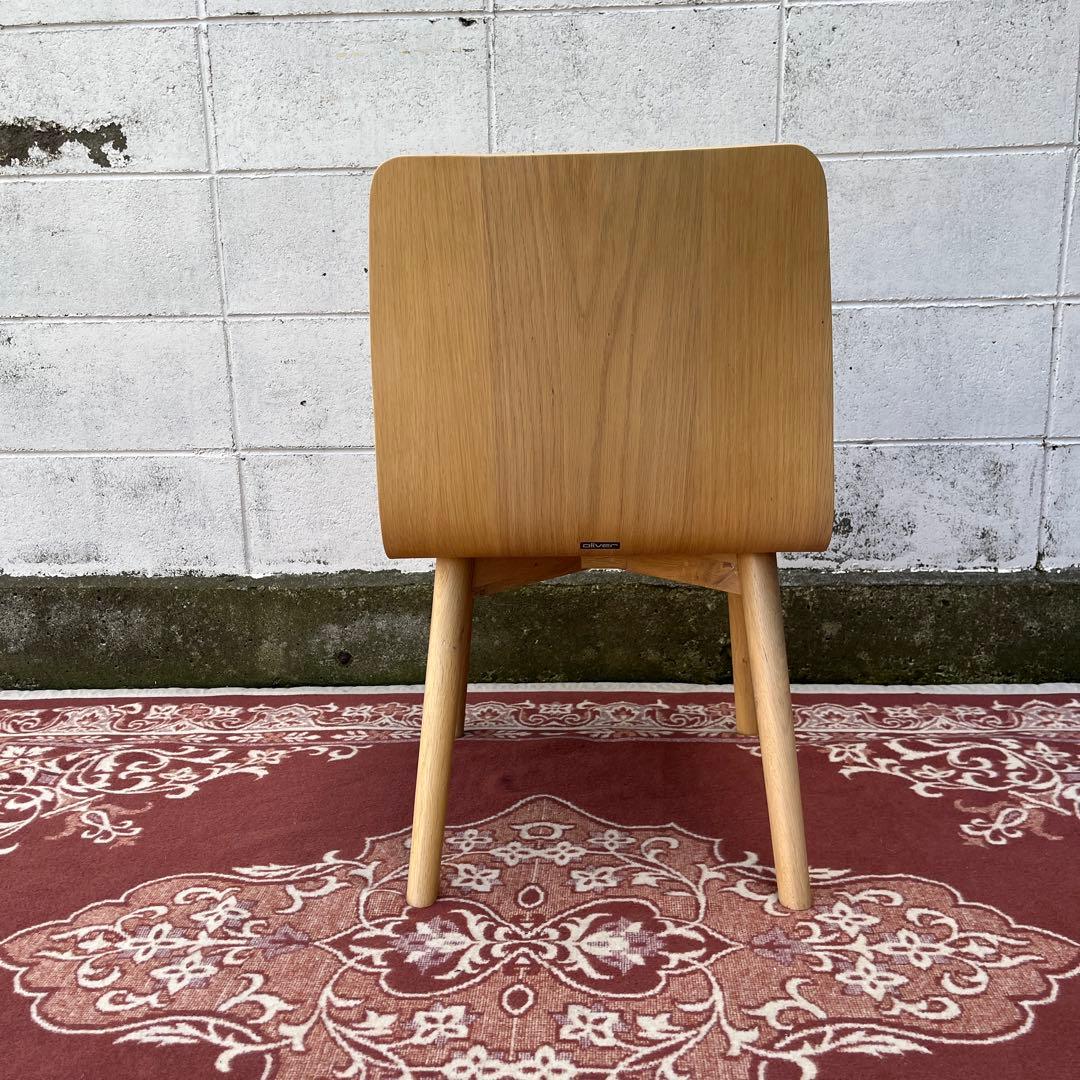 高品質◾️oliver オリバー プライウッド座面 木製チェア 椅子 イス A