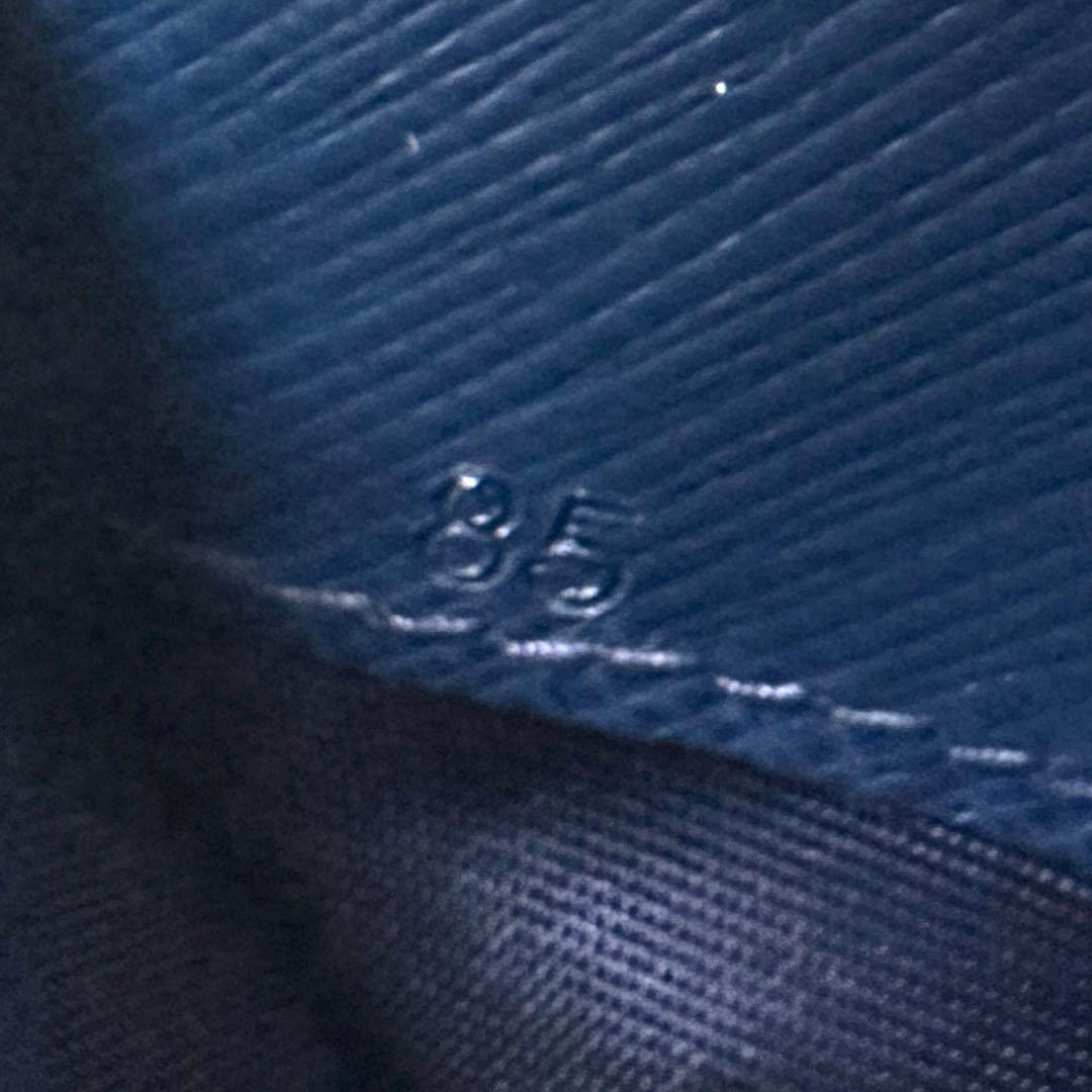 PRADA プラダ 三つ折り財布 サフィアーノレザー ネイビーブルー