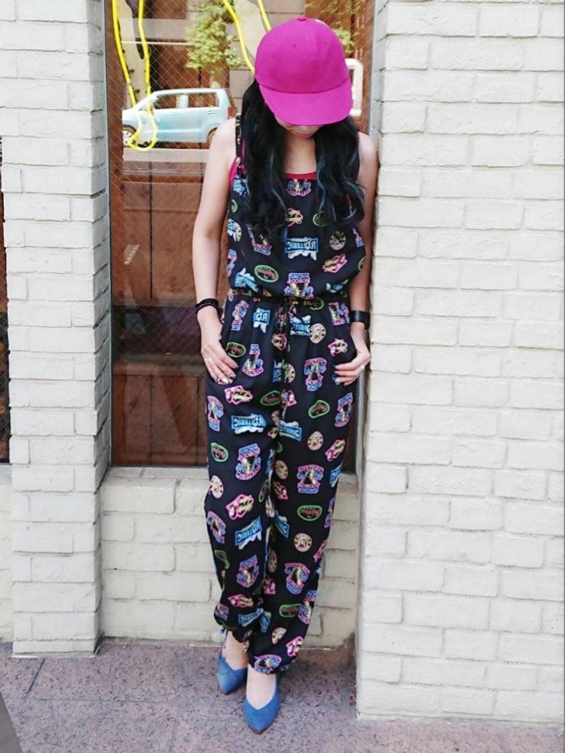 ヒステリックグラマー NEON総柄オールインワン