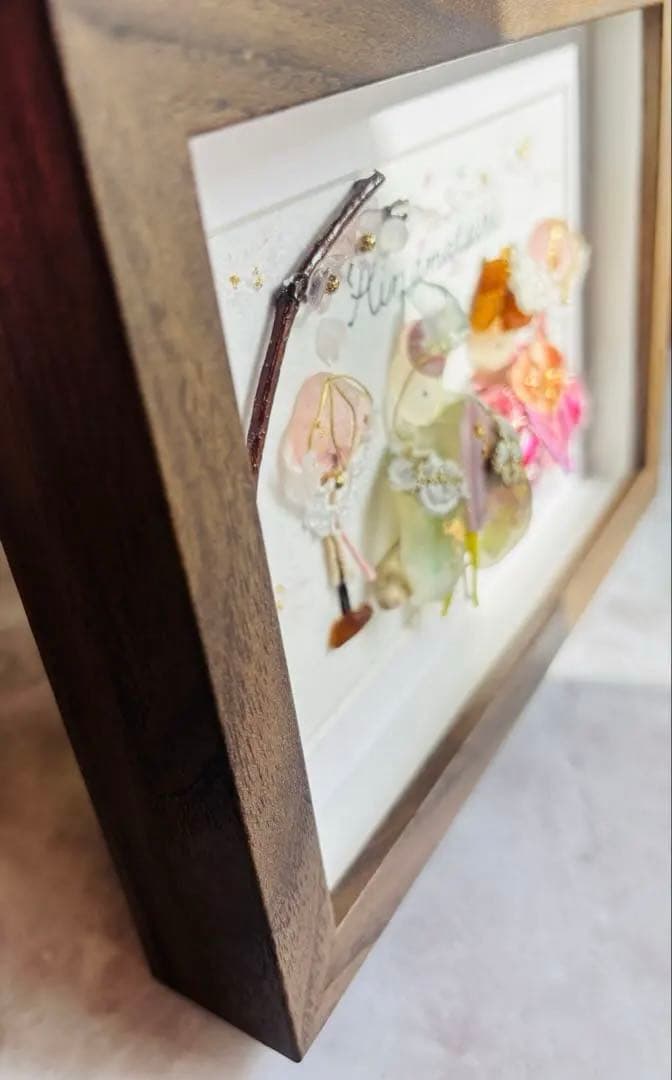 シーグラスアート　〜桜咲くひなまつり〜№01 桃の節句　縁起