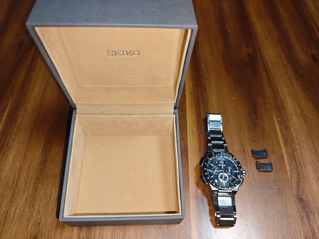 SEIKO クロノグラフ ブラック腕時計　セイコー　8B92-0AE0