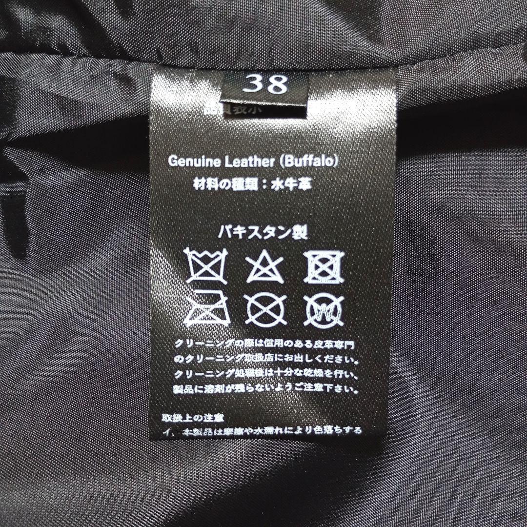 リューグーレザーズ　シングルライダースジャケット　ワインレッド　メンズM