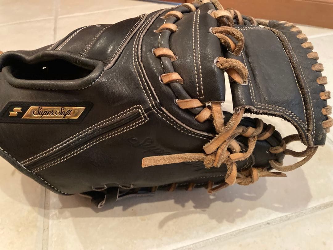 N*r様 SSK スーパーソフト　キャッチャーミット　一般軟式用　黒