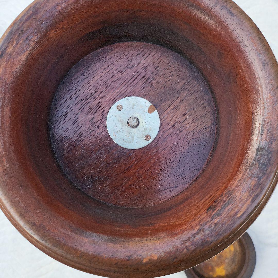 【アンティーク】オールド マルニ 木製スタンド式灰皿【マルニ木工】