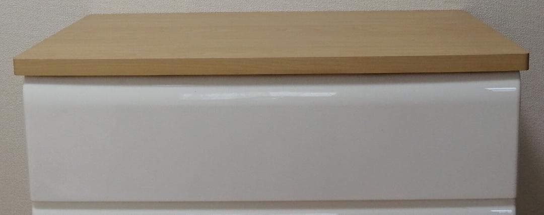 PES CST　収納チェスト　5段　ナチュラル＊ホワイト　幅56㎝