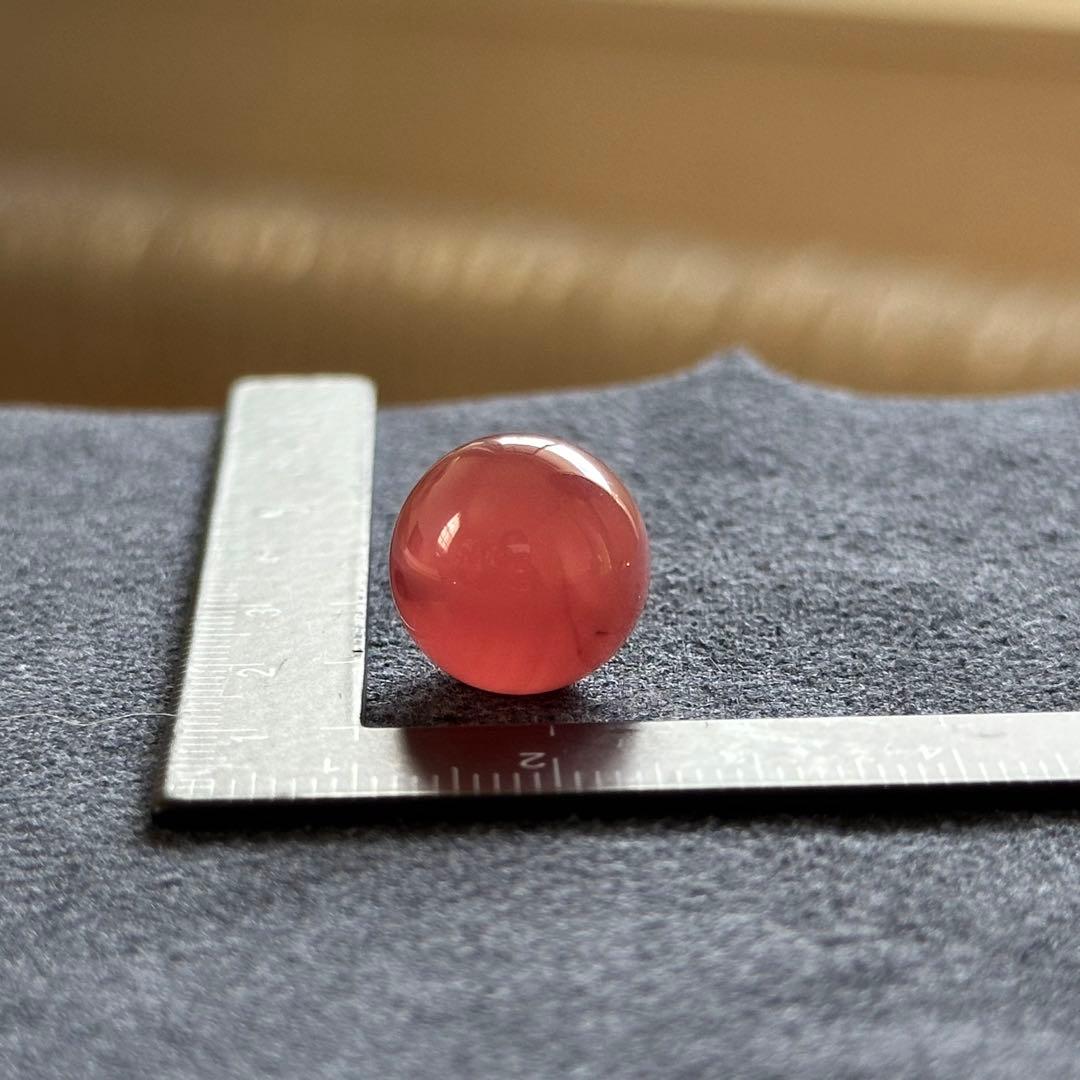 北海道稲倉石鉱山産 菱マンガン鉱 ロードクロサイト 14mm丸玉ビーズ #14