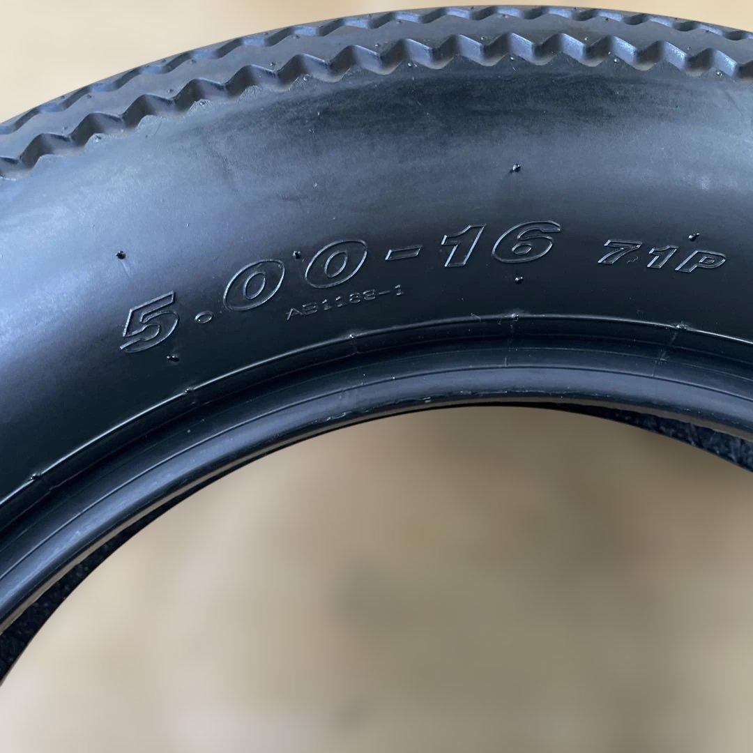 5.00-16クラシックタイヤ アドラート中古タイヤハーレーバルカン