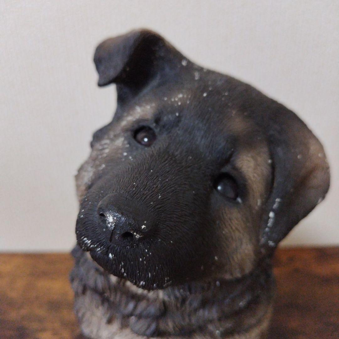 サンディキャスト J301 ジャーマンシェパード 子犬 置物 陶器製