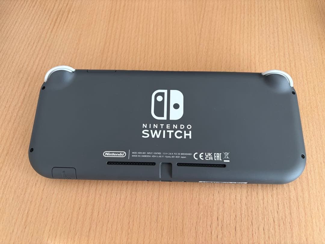 Nintendo Switch Lite 本体 グレー 外箱 付属品あり