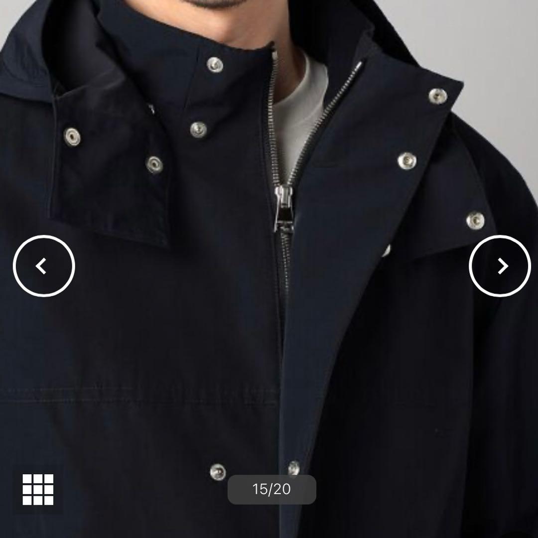 【新品】COMME CA MEN コットンナイロンクロス マウンテンパーカ