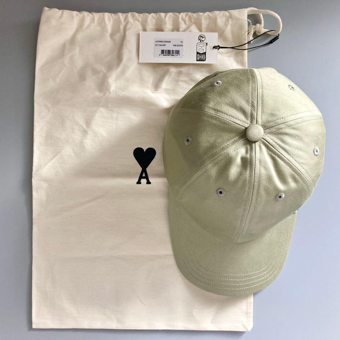 新品未使用 AMI PARIS アミパリス キャップ ハート スタッズ 男女兼用