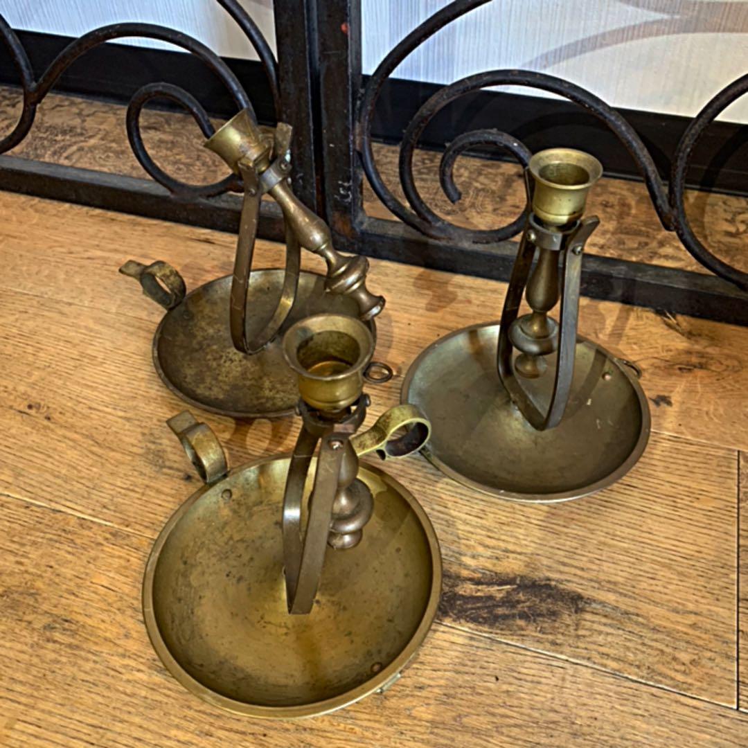 ヴィンテージ真鍮トーチスタンド