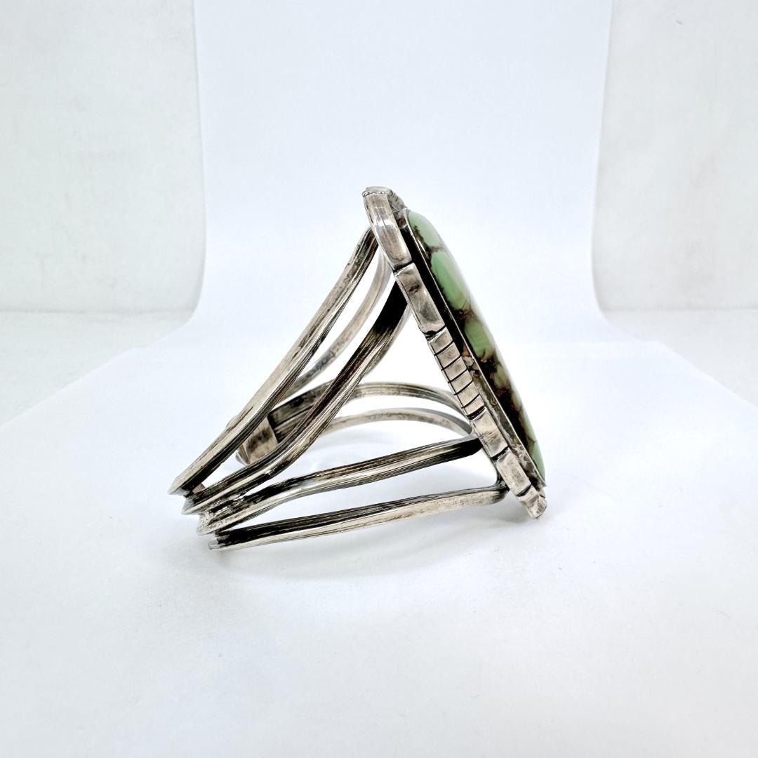 【超大粒 グリーン ターコイズ】ビンテージ インディアンジュエリー