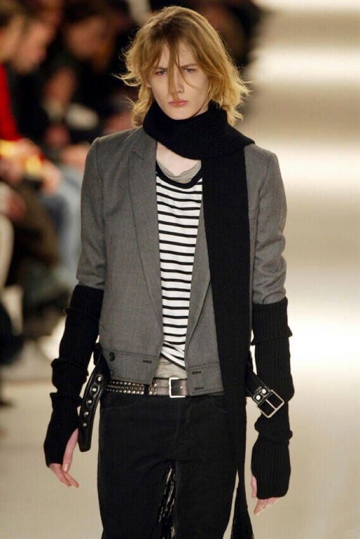 Dior HOMME ディオールオム ロングフリンジマフラー エディ 美品