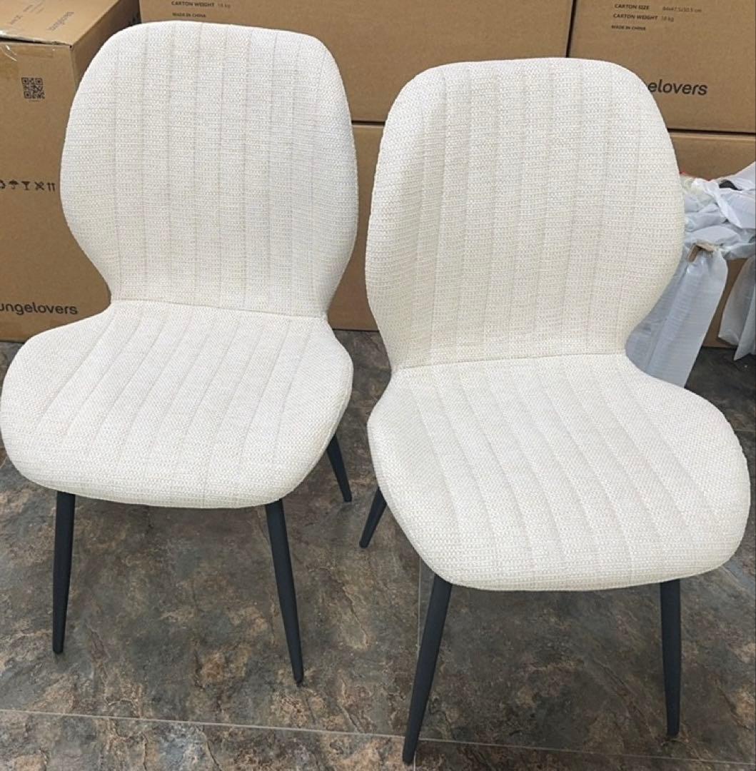 【4脚セット】ダイニングチェア 椅子 コンパクト アジャスター付 テレワーク