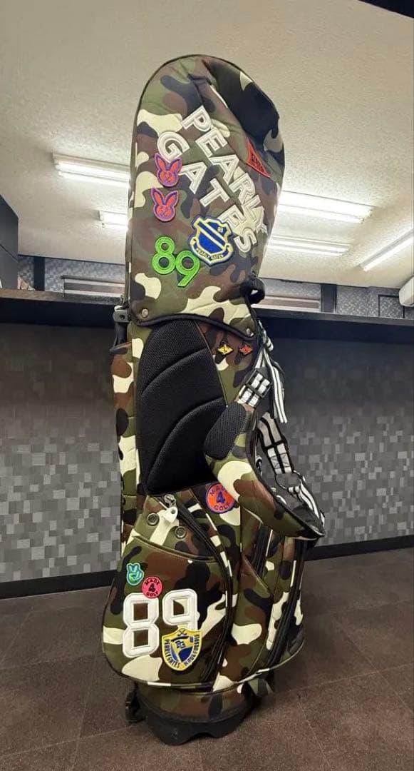 PEACE GATES 迷彩ワッペンキャディバッグ