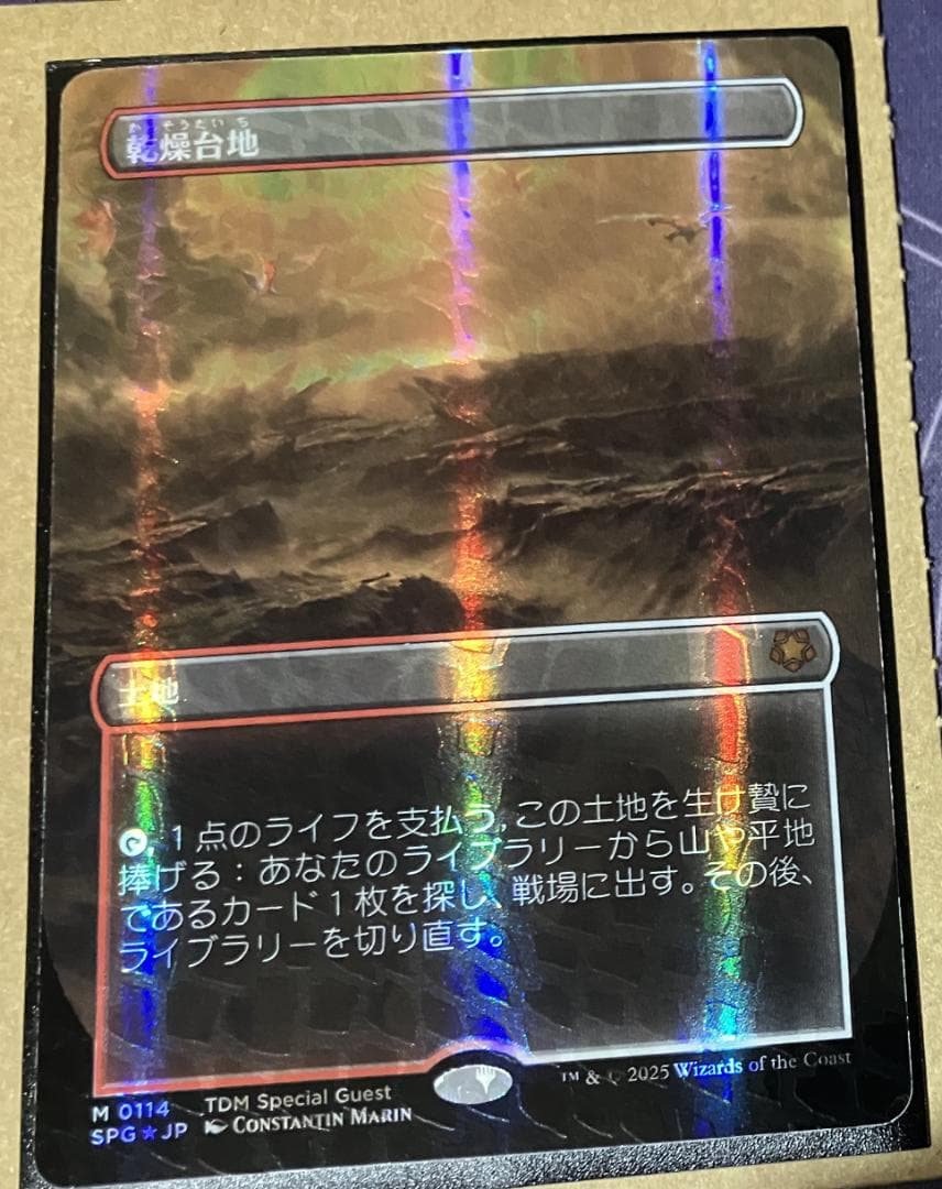 MTG　乾燥台地　ドラゴンスケイルFoil　日本語版　タルキール　龍嵐録