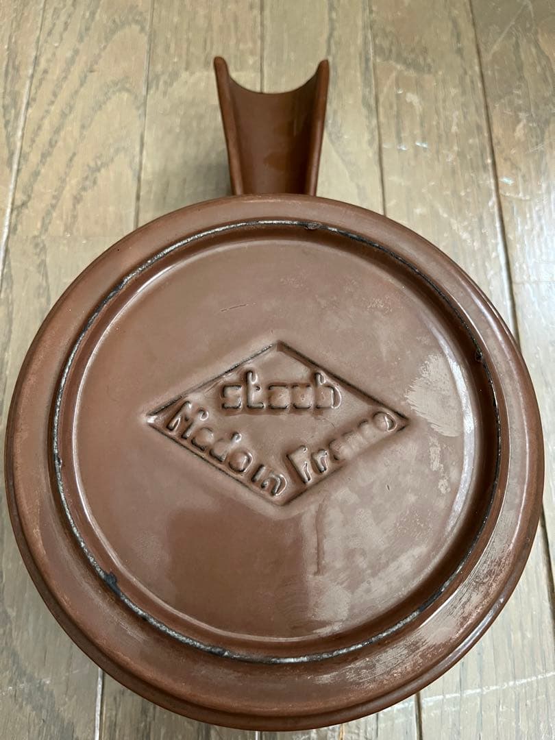 希少　廃盤　ヴィンテージ ストウブ　フォンデュ鍋　チョコレート色