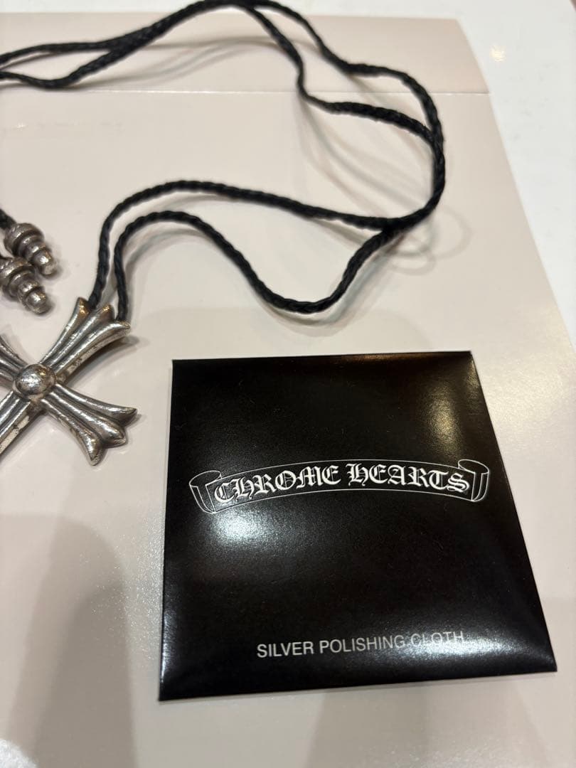 【正規店購入】クロムハーツ ラージクロス （保存袋・ポリッシュ付）